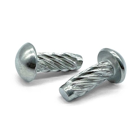 Boltsandnuts.Com U-Drive Screw, #6 x 1/4 in, Zinc Plated Round Head 100 PK 6D25RHDSZ-100